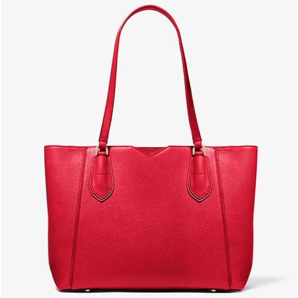 🪧 WEEKLY STEAL 🪧 Authentic Michael Kors “Mae” Medium Pebbled Leather Tote Bag - Picture 14 of 15